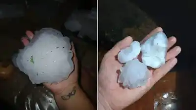 Piedras del tamaño de un huevo: el impacto de una tormenta que ya se había anunciado