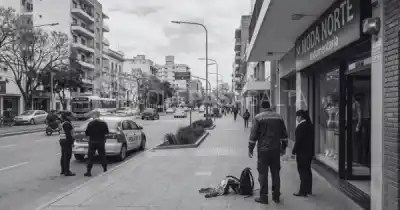Fue a robar a un local del centro con una mochila, pero la alarma lo delató antes de salir