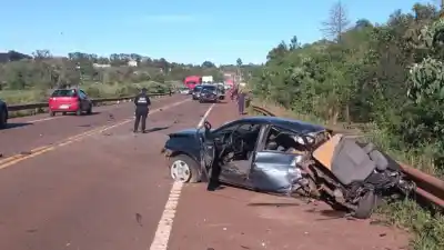 Ruta 14: dos conductores terminaron en el hospital tras un choque que todavía nadie explica