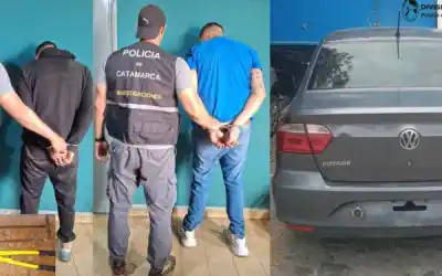 Merodeaban una concesionaria de autos en Catamarca: lo que llevaban encima los delató