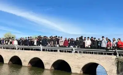 Alumnos pampeanos viajaron al oeste y se toparon con un conflicto que sigue abierto