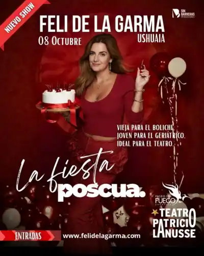 Feli De La Garma vuelve a Ushuaia con una fiesta que no es de cumpleaños