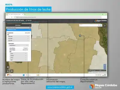 Córdoba ya puede ver dónde se produce cada litro de leche: el mapa que revela una concentración inédita