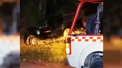 Manejaba por la 307 en Santa Lucía: el golpe fue contra un árbol y no pudo contarlo