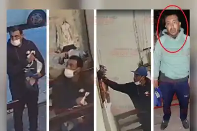 Entró a la capilla, se persignó y se fue con algo bajo el brazo: un detalle lo delató