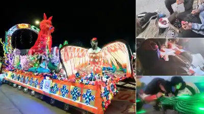 Cruzaron la Cuesta de Lipán con una carroza y un mensaje que nadie esperaba