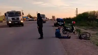 Lo embistió desde atrás en plena Ruta 92 y huyó: el ciclista quedó tendido en el asfalto