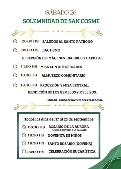 San Cosme se prepara para dos noches de chamamé y una celebración que no se repite