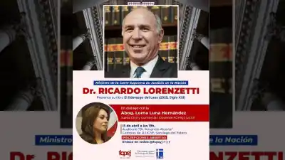 Un ministro de la Corte Suprema llega para presentar un libro que analiza el poder en tiempos de incertidumbre