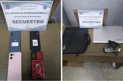 Allanaron la casa del encargado de una sala de slots y se toparon con lo que salía de su celular