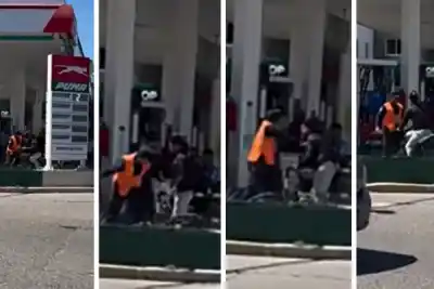 Un policía, una moto con escape libre y un forcejeo que terminó viral: qué se sabe del episodio en La Banda