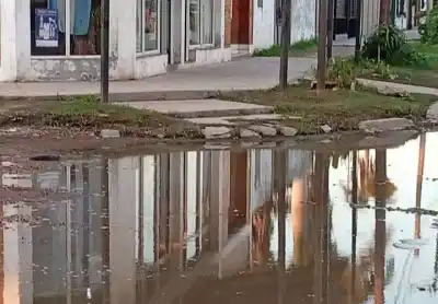 El agua brota de las calles y los vecinos ya no saben a quién creerle