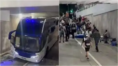 ¿Qué pasó con el micro de los hinchas tras la eliminación?