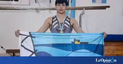 Un pibe de Caleta Olivia la rompe en gimnasia, pero hay algo que le impide volver a competir
