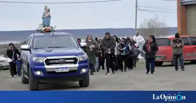 La procesión que desafió al frío en Río Gallegos y el gesto que el obispo pidió a los fieles