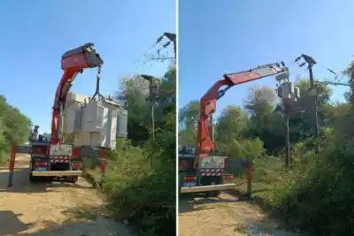 Paso de los Libres: la creciente del río Uruguay obligó a mover piezas clave en la toma de agua
