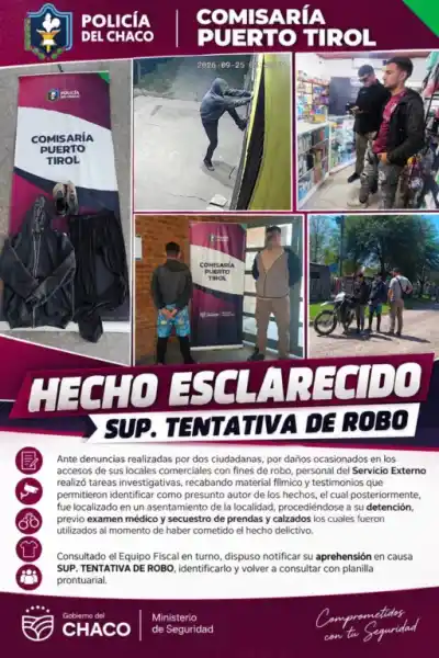 Los kioscos de Puerto Tirol amanecieron violentados: lo que las cámaras mostraron después