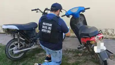 Tres motos robadas, tres detenidos y un hallazgo que complicó a uno de ellos