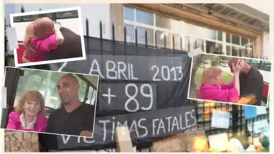 Un beso en la frente y un abrazo que tardó 13 años: el micro que los salvó volvió a juntarlos