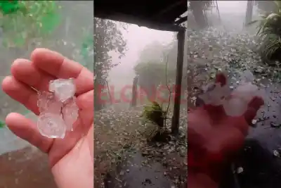 El cielo se puso blanco en dos localidades entrerrianas: qué se les vino encima