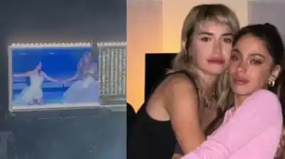 Lali y Tini cantaron en River vestidas de novia: el gesto que nadie vio venir