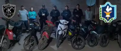 Tres Isletas: el operativo que terminó con nueve motos bajo custodia