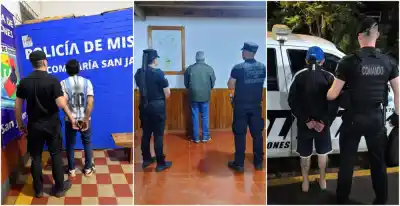 Tres detenciones en una madrugada en Misiones: en una casa había un bebé de por medio