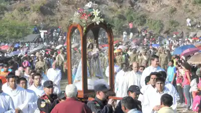 El cambio de horario que sorprendió a los peregrinos de la Virgen de Río Blanco