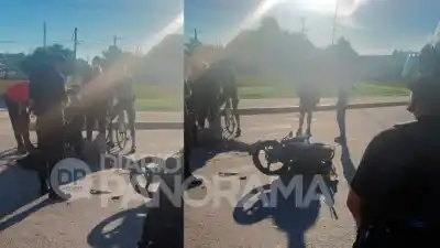 Choque en rotonda de Termas de Río Hondo deja dos conductores involucrados y tránsito colapsado