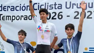 El catamarqueño que se subió al podio en el Sudamericano de mountain bike