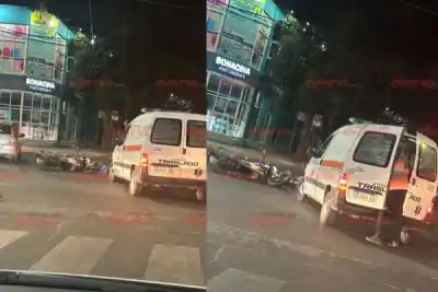 Una ambulancia volvía de un traslado urgente y en pleno centro pasó lo que nadie esperaba