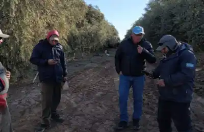 Entraron a inspeccionar un campo en Sarmiento y los cosechadores hicieron algo inesperado