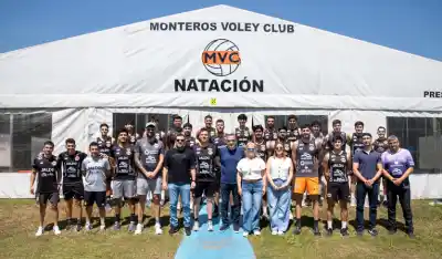 Monteros Vóley ya palpita la Superliga: la visita que ilusiona a todo el plantel