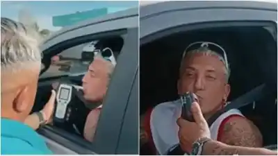 Lo frenaron en un control de alcoholemia y El Polaco dejó una frase que dio que hablar
