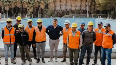 Jáchal: la pileta del Camping El Vivero vuelve a la vida con una obra que no se parece a la anterior
