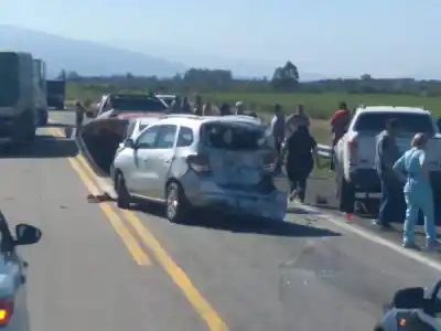 Choque múltiple en Ruta 38 a la altura de Famaillá