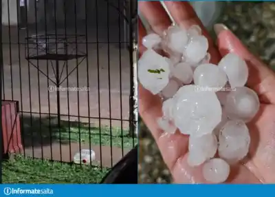 Dos veces en una noche: el granizo que sorprendió a un pueblo del Valle de Lerma