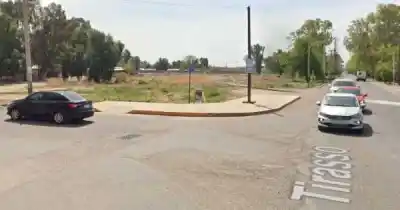 Persecución a alta velocidad terminó con un detenido herido y un arma en el suelo