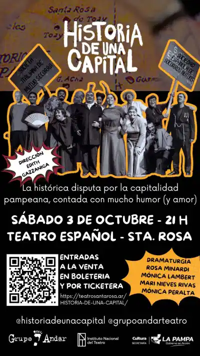 La obra que revive las peleas por la capital de La Pampa vuelve al Teatro Español