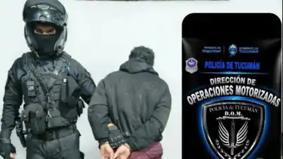 Lo vieron huir con un coche de bebé y un matafuego, pero lo que había atrás lo delató