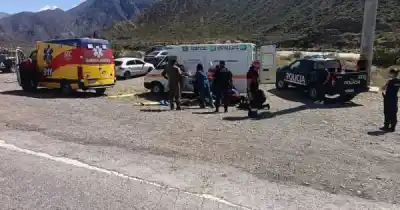 Ciclista de 57 años sufrió un grave accidente en una ruta de Cacheuta