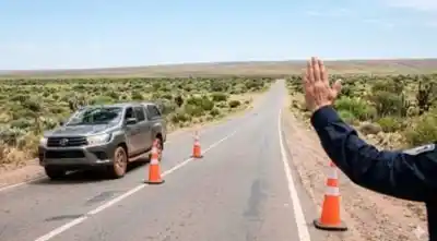 Tres policías pararon un auto en la ruta, pero no contaban con lo que había adentro del neumático