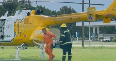 Un trabajador quedó atrapado en un silo y su rescate requirió una operación de emergencia