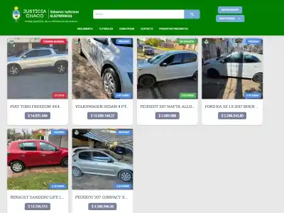 La Justicia chaqueña pone seis autos en remate: quiénes pueden ofertar y cómo