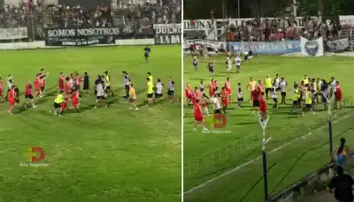 Amistoso de fútbol se descontrola: lo que ocurrió en el campo dejó a todos en shock