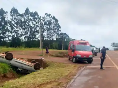 Iba por la ruta 14 y terminó fuera de la calzada: qué encontró la policía en el lugar