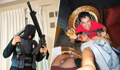 Se sacaron fotos con armas de guerra y una ametralladora: lo que nadie esperaba era el argumento de sus abogados