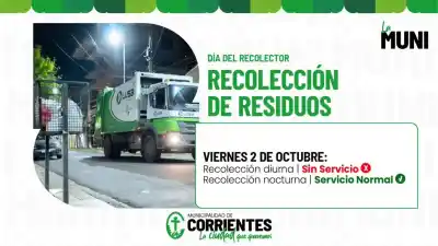 El viernes no habrá recolección de basura en varios barrios: el motivo que cambia la rutina