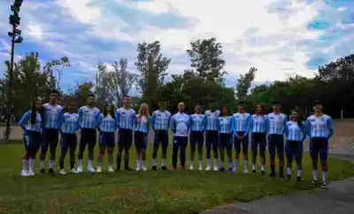 Thiago Olarte en Paraguay con la Selección Argentina Juvenil