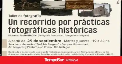 Río Gallegos: el taller de fotografía que revive la técnica con la que retrataron a San Martín